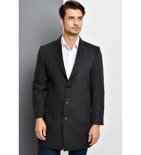 PLT8390 DEWBERRY ERKEK PALTO-ANTRASİT