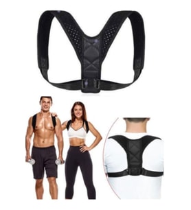 Kamburluk Önleyici Sırt Dik Duruş Korsesi Unisex Siyah Medikal Korse Ortopedik