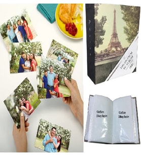 100 ADET FOTOĞRAF BASKISI 10X15 EBAT + 100'LÜK FOTOĞRAF ALBÜMÜ