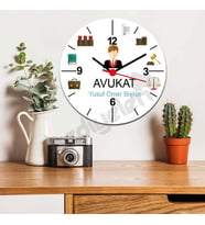 Avukat Figür Duvar Saati