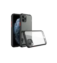 Apple İphone 11 Pro Max Kılıf Miami Şeffaf Silikon - Siyah