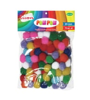 Ticon Ponpon Renkli 20Mm 70Li - 3 paket