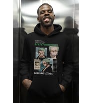 One Piece Roronoa Zoro Baskılı Unisex Oversize Anime Karakter Hoodie