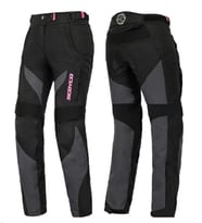 P122W Siyah Kadın Motosiklet Pantolonu 4 Mevsim Korumalı Maxdura 600-D Kumaş Women Motorcu Pantolon