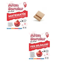 Nartest LGS 8. Sınıf Altın Sorular Matematik ve Fen Bilimleri Soru Bankası + Telefon Standı