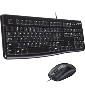 Logitech MK120 USB Kablolu Tam Boyutlu Türkçe Klavye Mouse Seti - Siyah