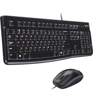 Logitech MK120 USB Kablolu Tam Boyutlu Türkçe Klavye Mouse Seti - Siyah