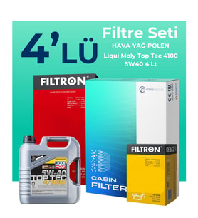Filtron Alfa Giulietta 1.4 TB Filtre Filtre Bakım Seti Liqui Moly Motor Yağlı (2010-2018) 4 Lü