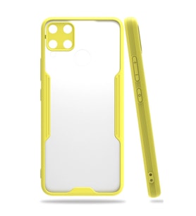 Realme C15 Kılıf Platin Silikon - Sarı