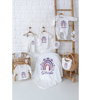 Pia Baby Premium %100 Pamuk Yenidoğan Bebek Hediyesi Kız 10 Parça Hastane Seti 5062-01 (Krem)