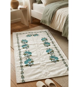 Kanaviçe Dijital Baskılı Kadife Tek Seccade 70x110cm