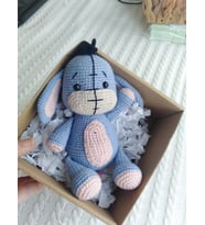 Tatlı Eşek Amigurumi Uyku Arkadaşı Hediye Kutulu