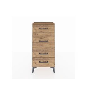 Arges Komodin 4 Çekmeceli 44x30x96 Çam-Çam