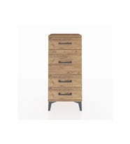 Arges Komodin 4 Çekmeceli 44x30x96 Çam-Çam