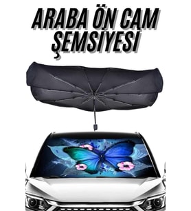 Güneş Önleyici Katlanabilir Oto Araba Güneşlik Şemsiye Tip Ön Cam