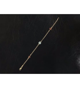 14 Ayar Atın Ugur Böceği Nazar Boncuklu Çoçuk Künye (Gold)