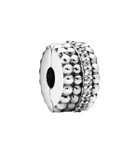 Nur Silver Taşlı Durdurucu Gümüş Charm NUR-BL00252