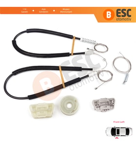 Ford Focus MK1 2000-2007 4/5 Kapı 6S4Z5423201BA İçin Elektrikli Ön Sol Kapı Cam Kriko Tamir Seti