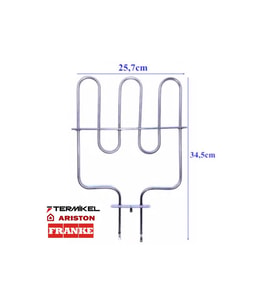 Termikel-Ariston Franke Alt Fırın Rezistansı 220Volt 1300 Watt (Metal)