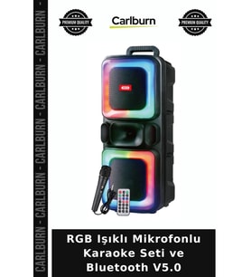 RGB Işıklı Mikrofonlu Karaoke Seti ve Bluetooth V5.0 Müzik Ses Sistemi Ürün