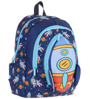Kaukko Kids Üç Gözlü (Erkek Çocuk) Okul Sırt Çantası (Roket Detaylı) - L5260
