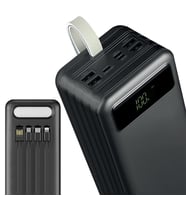 Powerway TX60 Siyah 60000 Mah Çoklu Çıkış Dijital Göstergeli Ekstra Kablolu Powerbank
