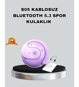 Bluetooth 5.3 S05 Kablosuz Kulaklık IPX4 Spor Uyumlu Suya Dayanıklı Stereo