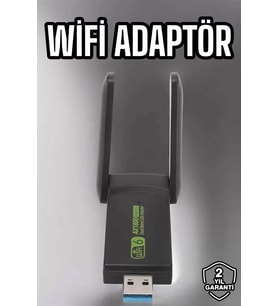 Wifi Adaptör Çift Bantlı Kablosuz Wifi Adaptörü