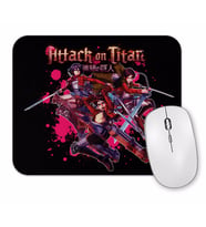 Attack On Titan Eren Levi  Mikasa Mouse Pad