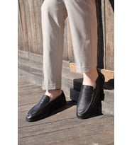 Hakiki Deri  Erkek Casual Ayakkabı 819MA020LZR (Siyah)