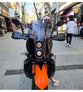 MOTOCAM KTM 950-990 Adventure KİT RALLY Ön Cam 2006-2013 Model 51cm Füme Renkli 4mm