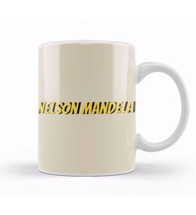 Nelson Mandela Quotes Art Gift   Vintage Retro Style Kupa Bardak Porselen