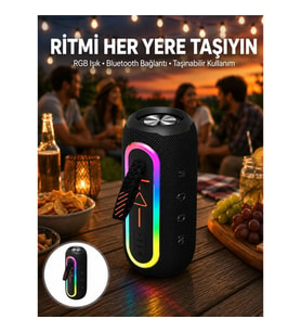 Mey İthalat® Kablosuz Bluetooth Hoparlör Taşınabilir Çoklu Bağlantılı Özelliği Yeni Nesil