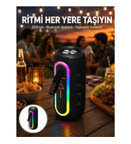 Mey İthalat® Kablosuz Bluetooth Hoparlör Taşınabilir Çoklu Bağlantılı Özelliği Yeni Nesil