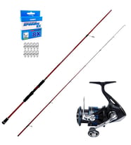 Okuma Red Spin 279cm 10-40gr - Shimano Nexave 3000 Spin Olta Seti