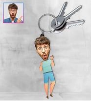 Kişiye Özel Karikatür Tasarım Anahtarlık 97230