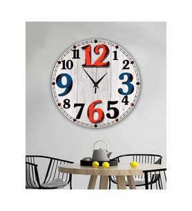 bilge Tasarım RETRO Duvar Saati 40 x 40 CM (Karışık)