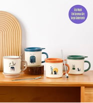Kedi Figürlü Minimalist Seramik Kupa