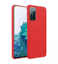Samsung Galaxy S20 FE İnce Mat Silikon Kılıf Kırmızı