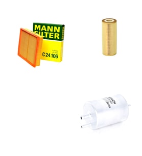 Filtre Bakım Seti Mercedes SLK 200 Kompressor R170 1998-2003 Hava + Yağ f. + Yakıt Filtre Bosch