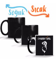 Chubby Girl Sihirli Kupa Bardak Porselen