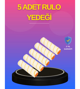 5 li Detay Boya Rulo Takımı Pürüzsüz Yüzey İçin İdeal