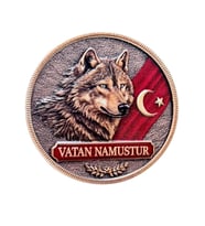 BOZKURT 3 BOYUT VATAN NAMUSTUR Peç- 3d Arma - TPU Patch