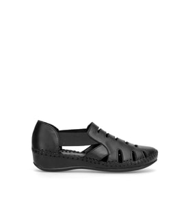 Venüs 18791395Y Kadın Hakiki Deri Comfort Ortopedik Kadın Sandalet Siyah