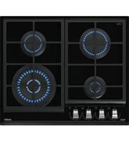Teka GZC 64320 XBC BK 60 cm Cam Gazlı  Siyah Ankastre Ocak