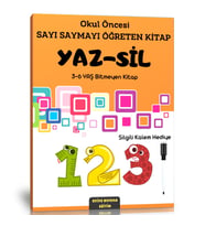 Okul Öncesi Sayı Saymayı Öğreten Yaz-Sil Kitabı