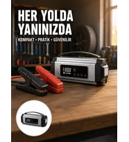 Acil Durumlar İçin Çok Fonksiyonlu Araç Akü Takviyesi Hava Kompresörü ve Güç Kaynağı Yeni Nesil