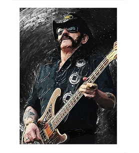 Lemmy Kilmister Motörhead Model Ahşap Tablo