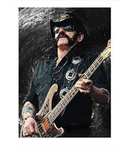 Lemmy Kilmister Motörhead Model Ahşap Tablo