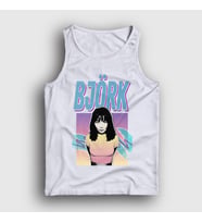 Presmono Unisex Beyaz Müzik Björk Atlet 512501tt